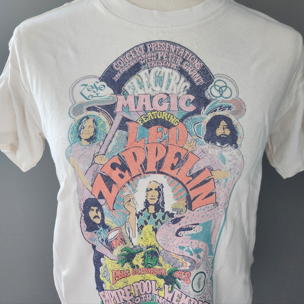 NWT AE Tailgate Led Zeppelin Cropped Tee - Picture 3 of 7